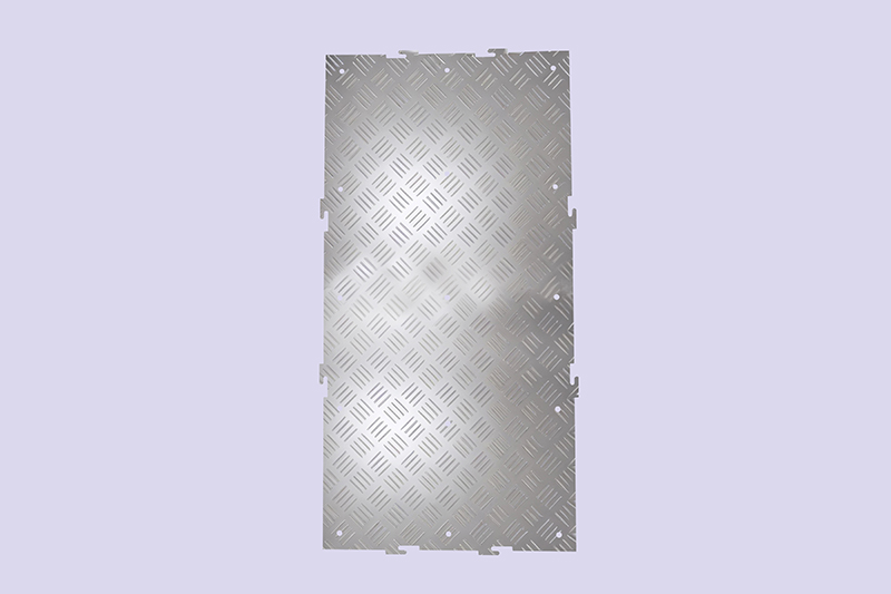 四条棱防滑纹金属地板